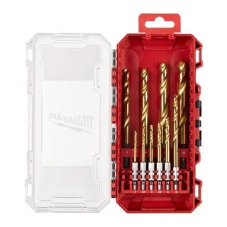 Milwaukee Red Hex Metal Drill HSS-G Ti. 10pc Set