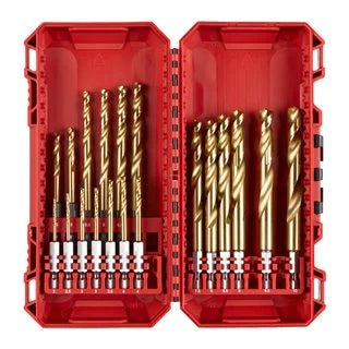 Milwaukee Red Hex Metal Drill HSS-G Ti. 19pc Set