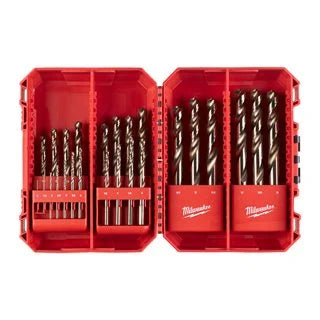 25pc HSS-G Red Cobalt Metal Drill Bit