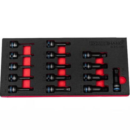 POWERHAND 1/2" Ball-Ended Impact Socket Set - H5-H19