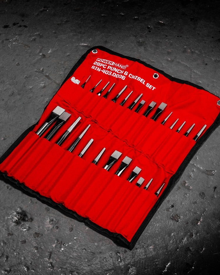 POWERHAND 28Pc Punch & Chisel Set