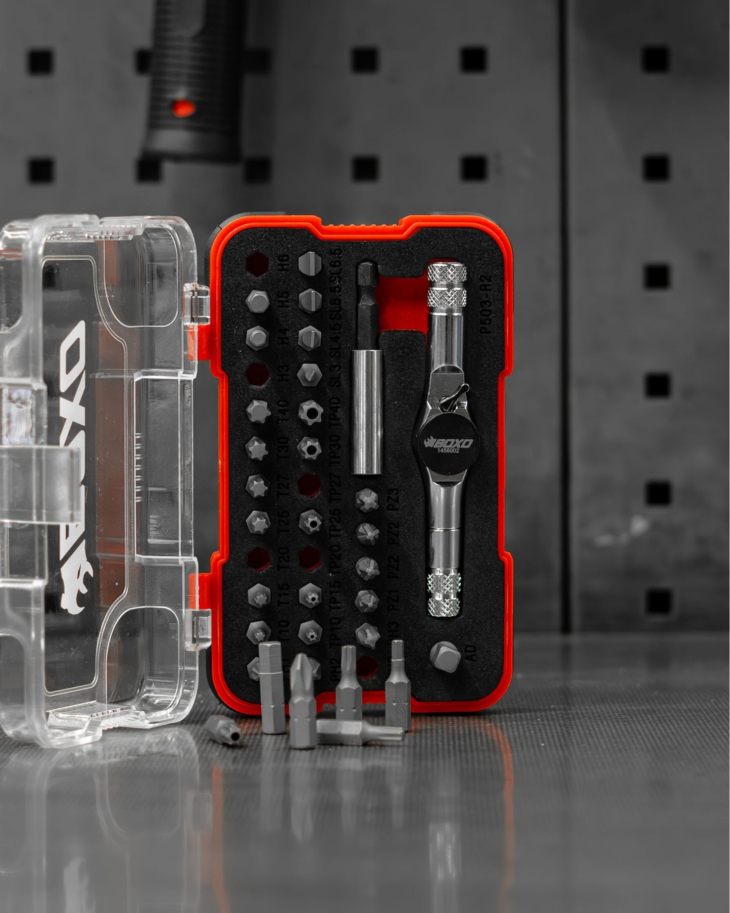 BOXO 33Pc 1/4" Socket Set & Accessories