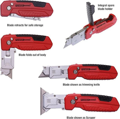 POWERHAND 2-in-1 Utility Knife/Scraper