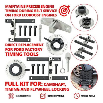 Engine Timing Tool Kit - Ford EcoBoost 1.0 &1.1 Belt Drive 3 Cylinder