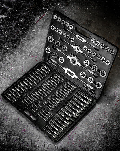 POWERHAND 110Pc Metric Tap & Die Set (M2 - M20)