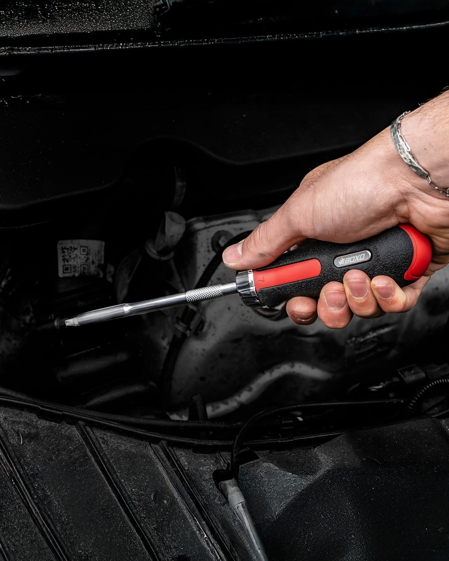 BOXO 6 in 1 Ratcheting Screwdriver 150L + 6 Bits