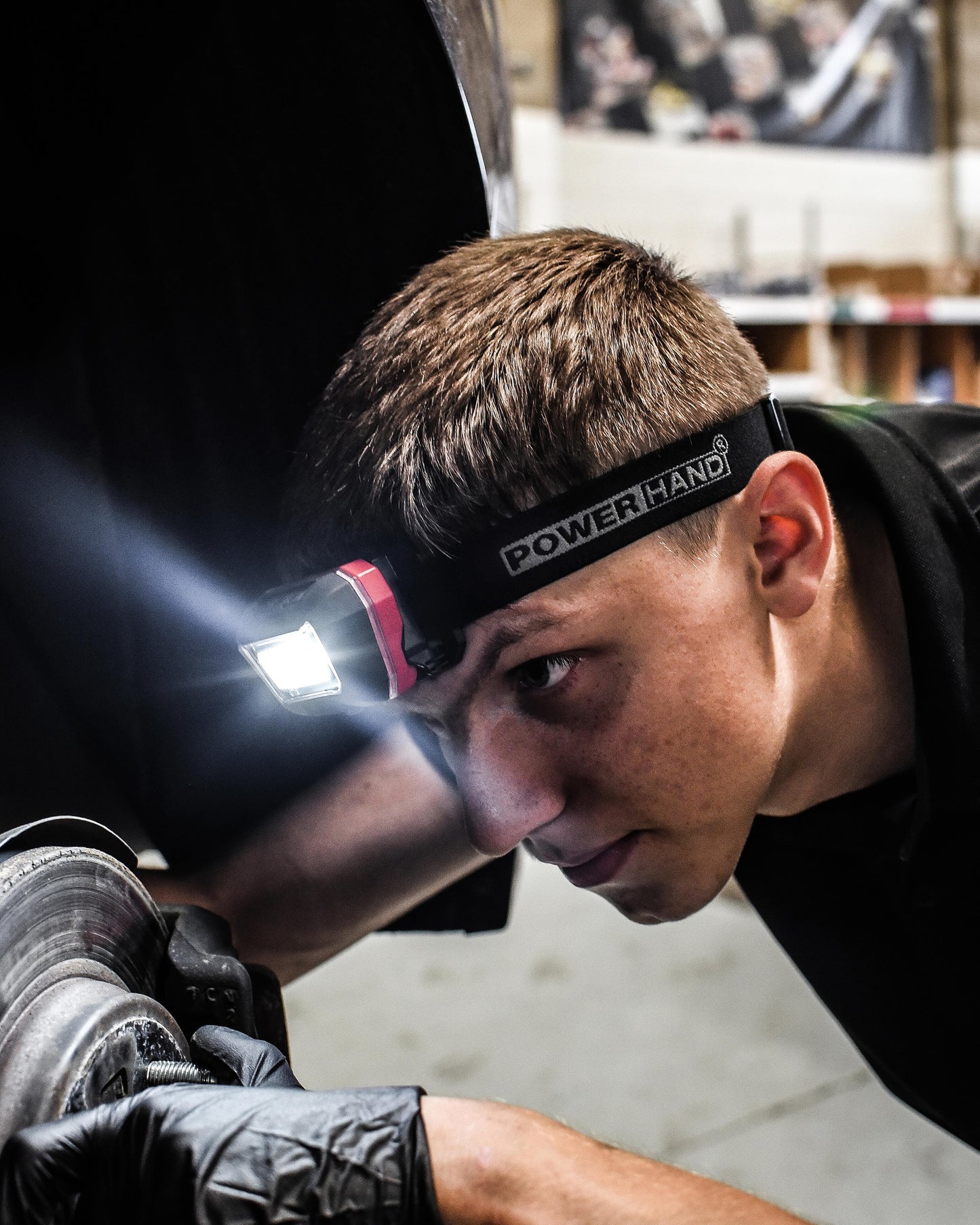 POWERHAND Rechargeable Auto Sensor Cob Head Lamp