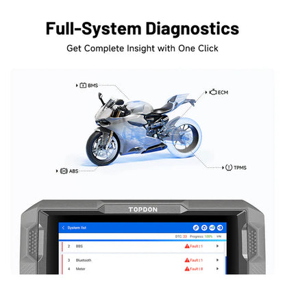 TOPDON UltraDiag Moto for Motorcycles