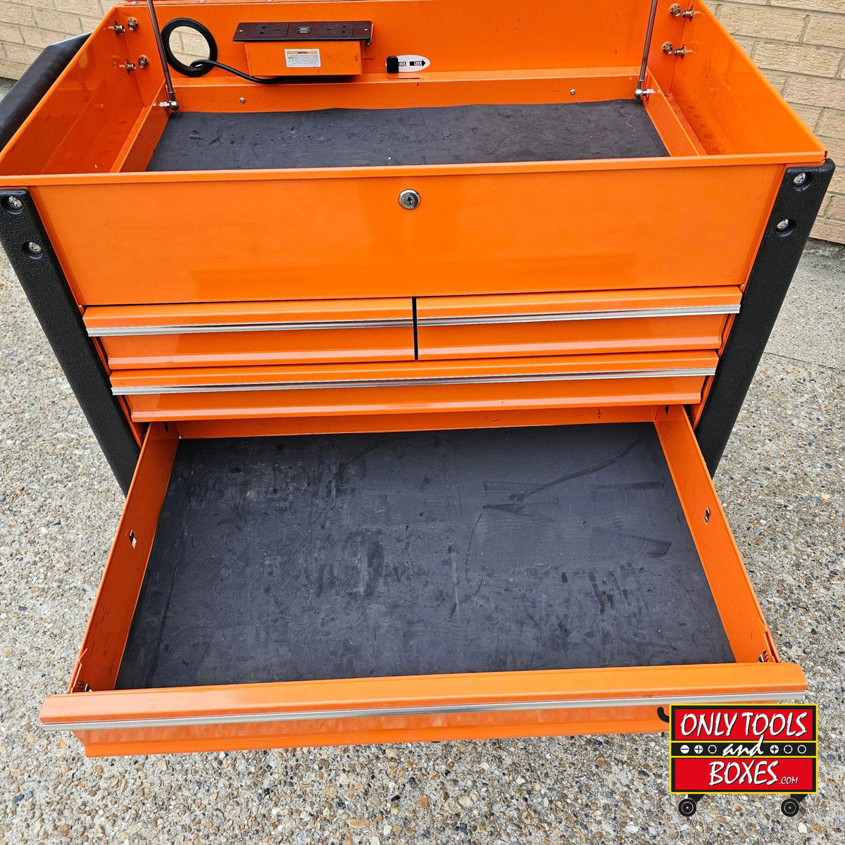 ToolTruck Orange 4-Drawer Tool Cart