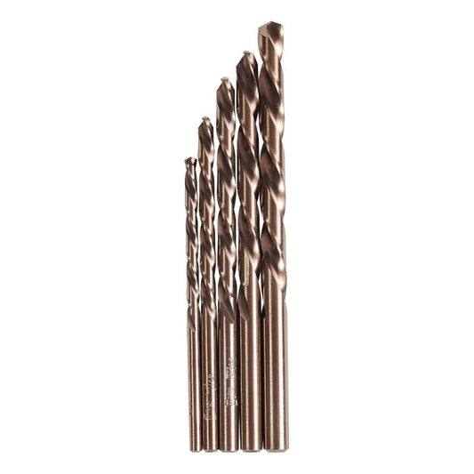 KnKut 5Pc Left Hand Jobber Length Drill Bit Set