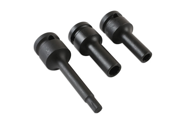 Laser Split Rim Socket Bit Set 3pc