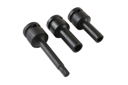 Laser Split Rim Socket Bit Set 3pc