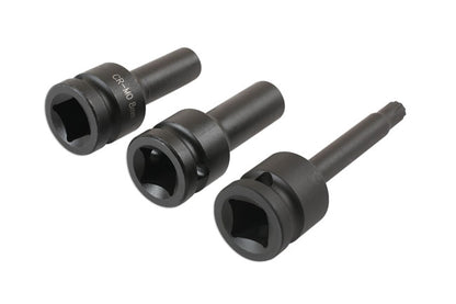 Laser Split Rim Socket Bit Set 3pc