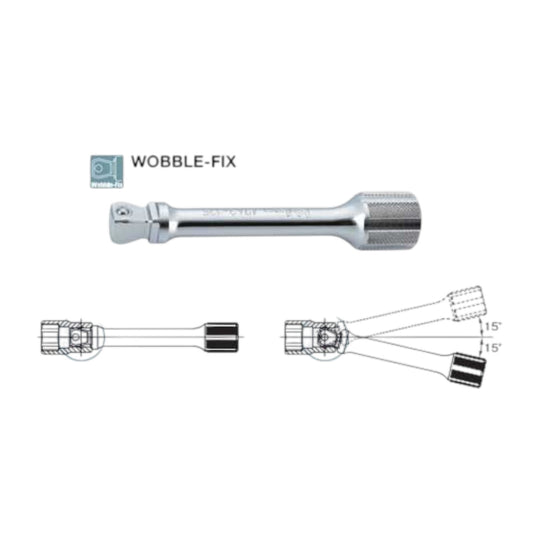 Ko-ken 1/4" Wobble-Fix Extension Set