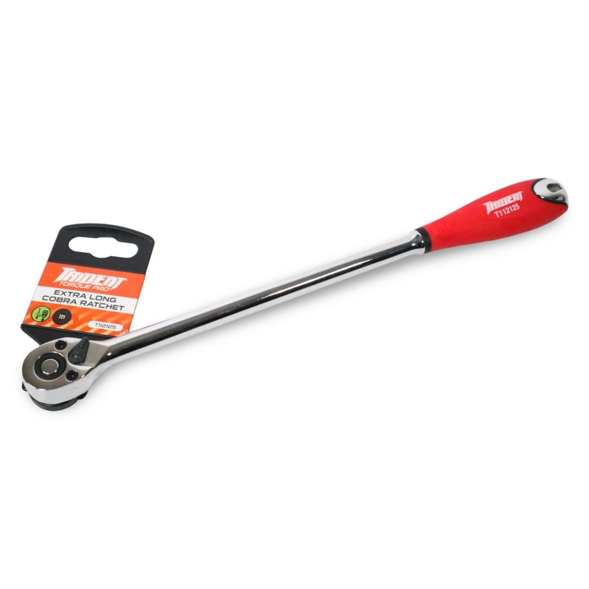 TRIDENT Cobra 1/4" 72T Reversible Extra Long Ratchet