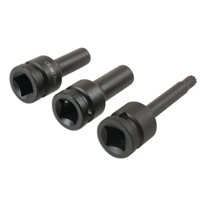Laser 3Pc Split Rim Socket Bit Set