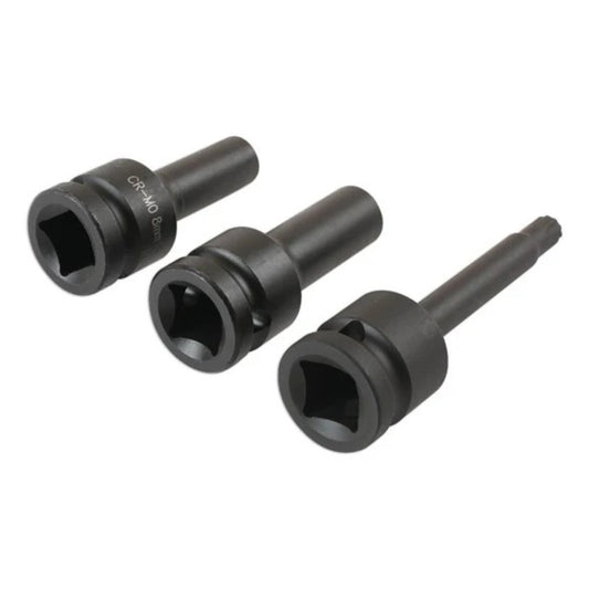 Laser 3Pc Split Rim Socket Bit Set