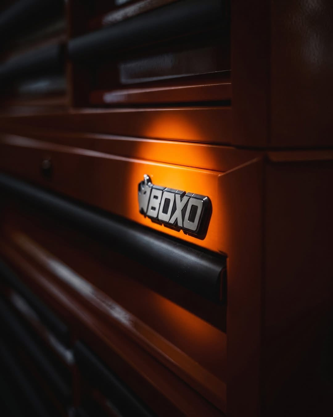 BOXO 45" Papaya Orange 19-Drawer Toolbox Stack (Limited Edition)