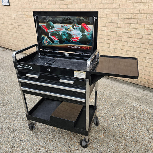Blue-Point McLaren Sport 30" 4-Drawer Cart with Side Table & Side Box (Pre-Loved)