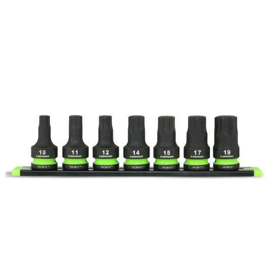 GripEdge 7pc 1/2Dr Metric Impact RPT Hex Driver Set Short