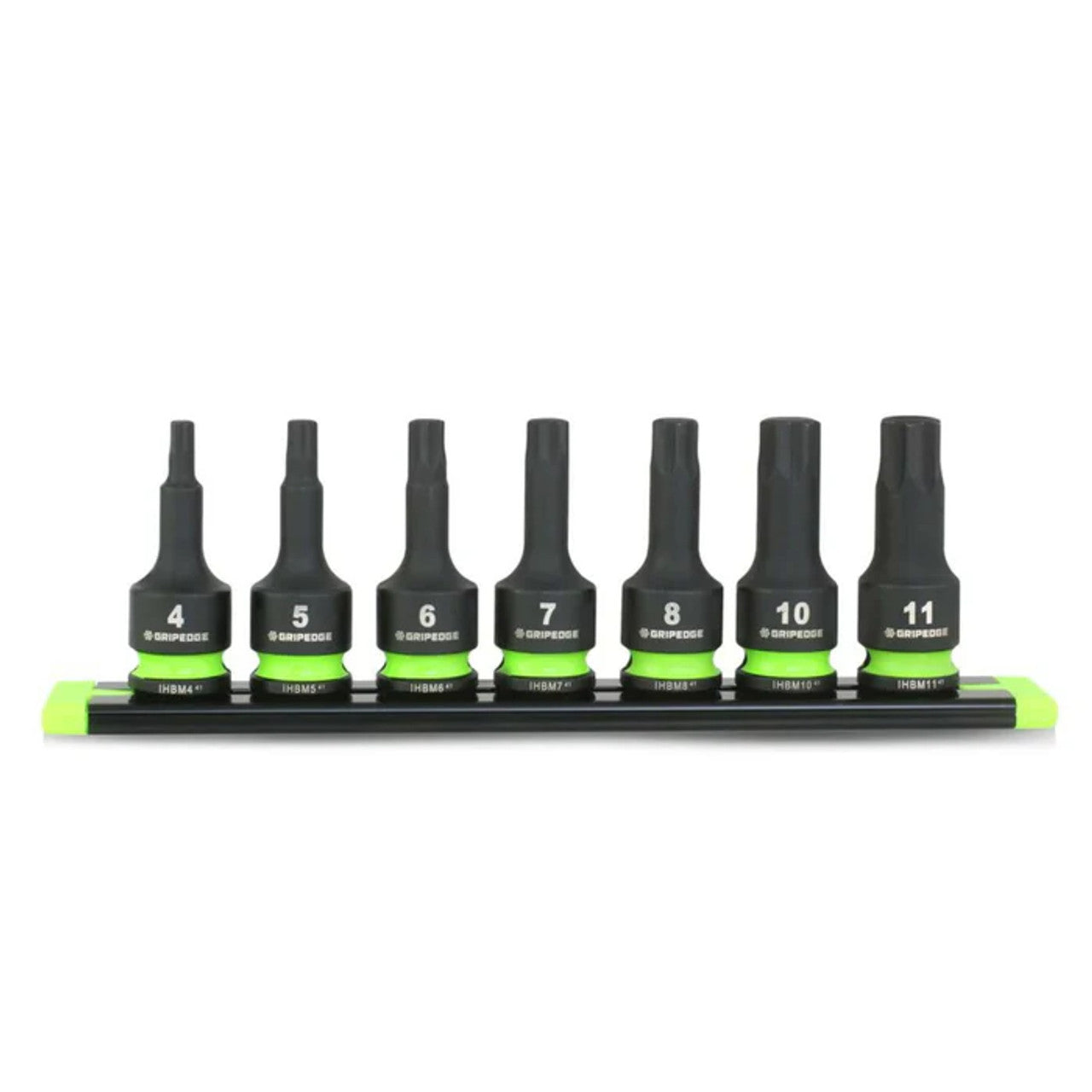 GripEdge 7pc 3/8Dr Metric Impact RPT Hex Driver Set Short