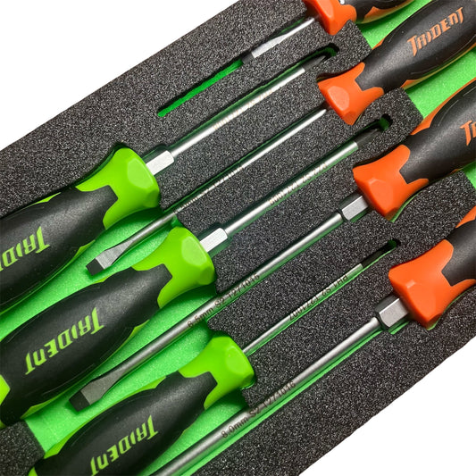 TRIDENT 7Pc Torque Pro Screwdriver Set Pozi/Slot/PH/Stubby
