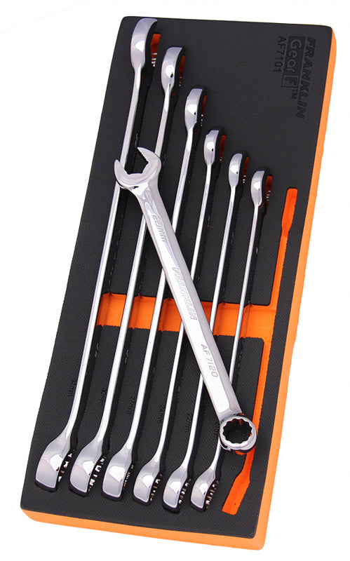 FRANKLIN GearF Grip 4+ 7Pc 12pt XL Combination Spanner Set