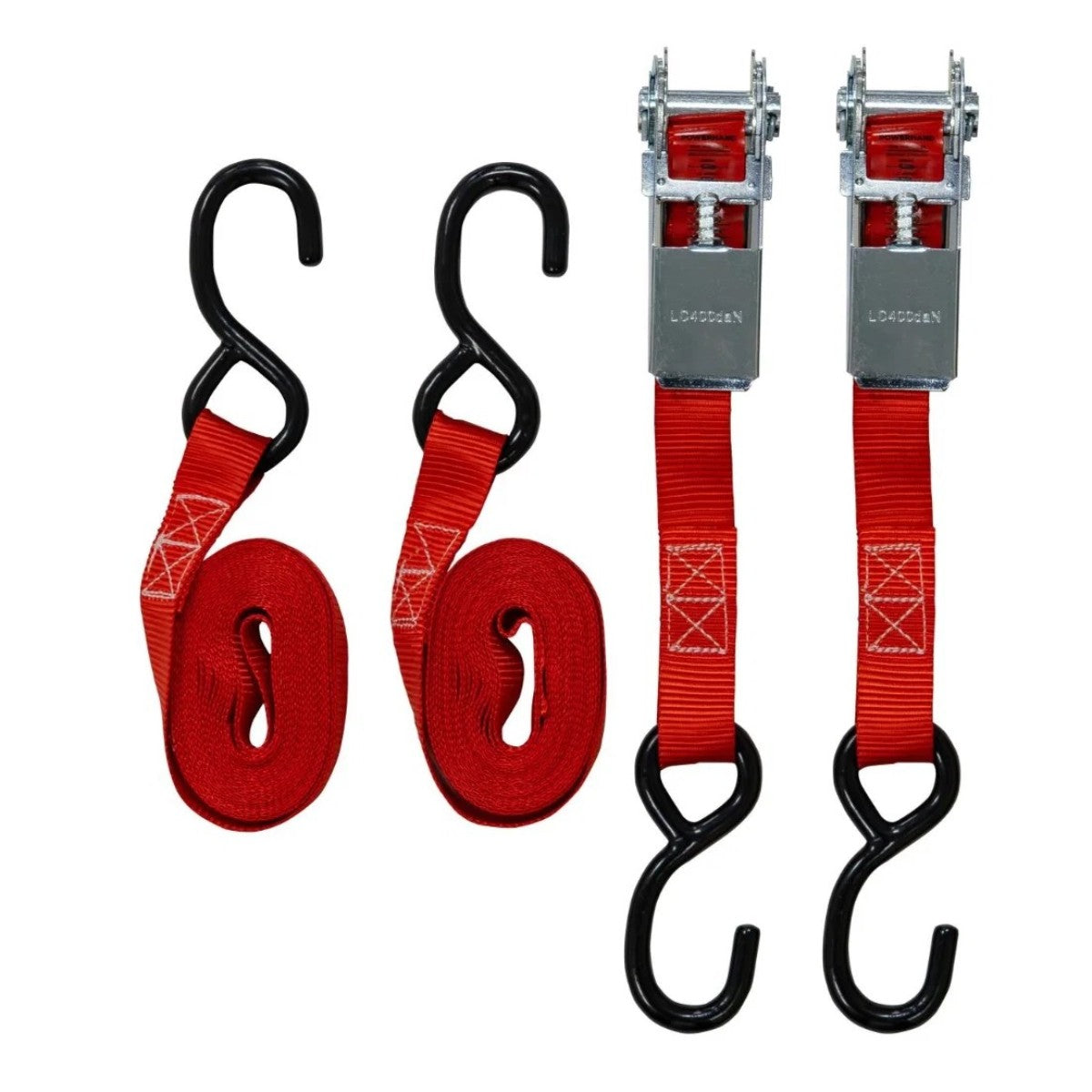 POWERHAND 2Pc Ratchet Strap Set (25mm x 4.5m)