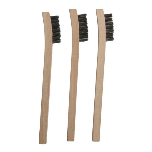 POWERHAND 3Pc Stainless Bristle Wire Brushes