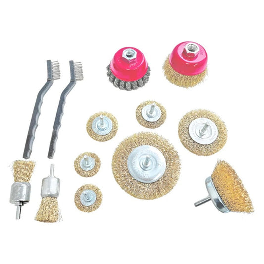 POWERHAND 13Pc Wire Wheel & Cup Brush Kit