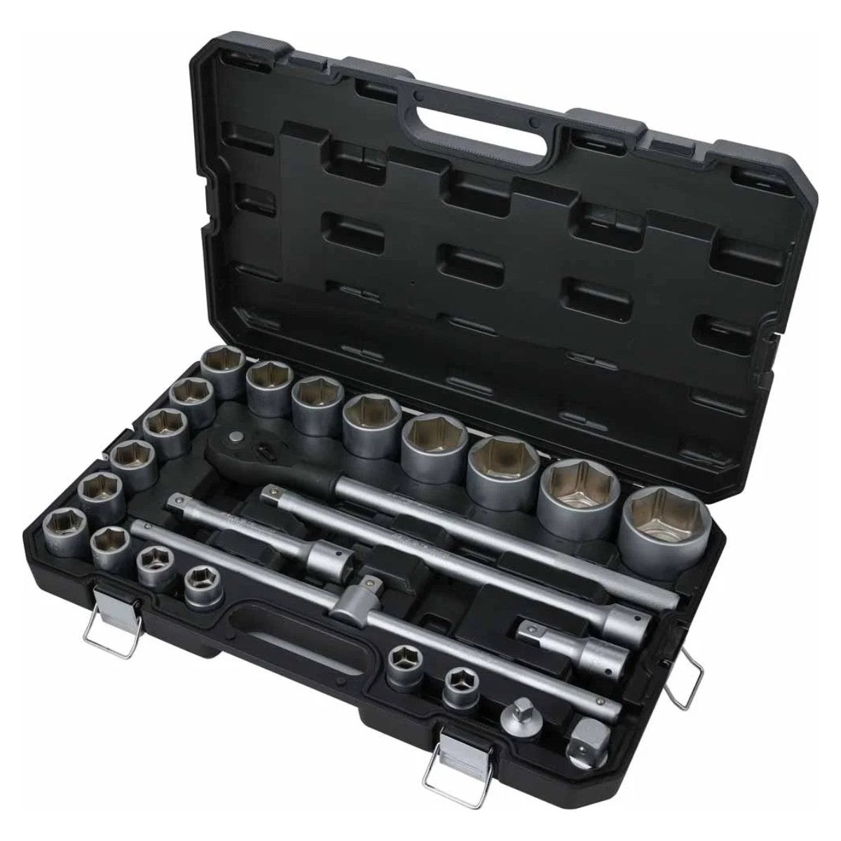 POWERHAND 25Pc 3/4" 6Pt Chrome Socket Set