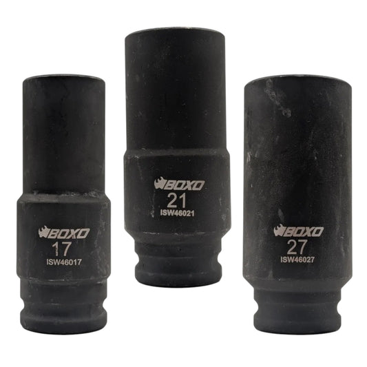 BOXO 1/2" 6Pt Weighted Impact Sockets