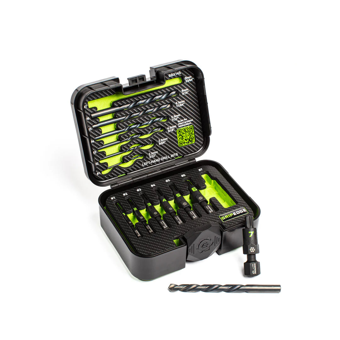 GripEdge 14Pc Broken Bolt Extraction Set