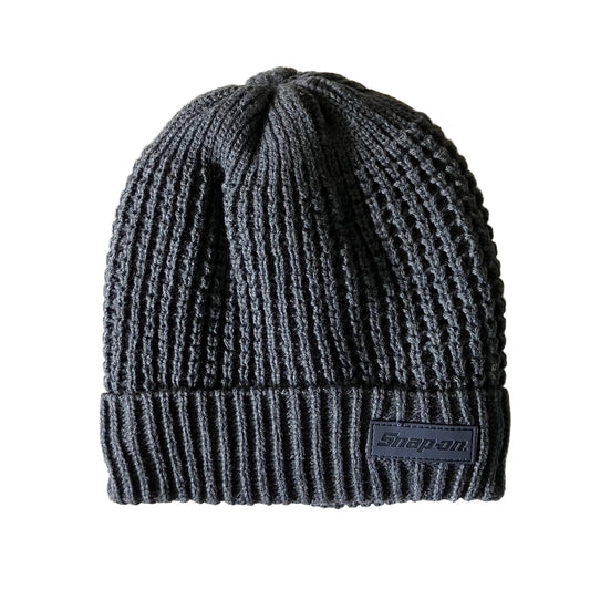 Snap-on Grey Fleece Beanie