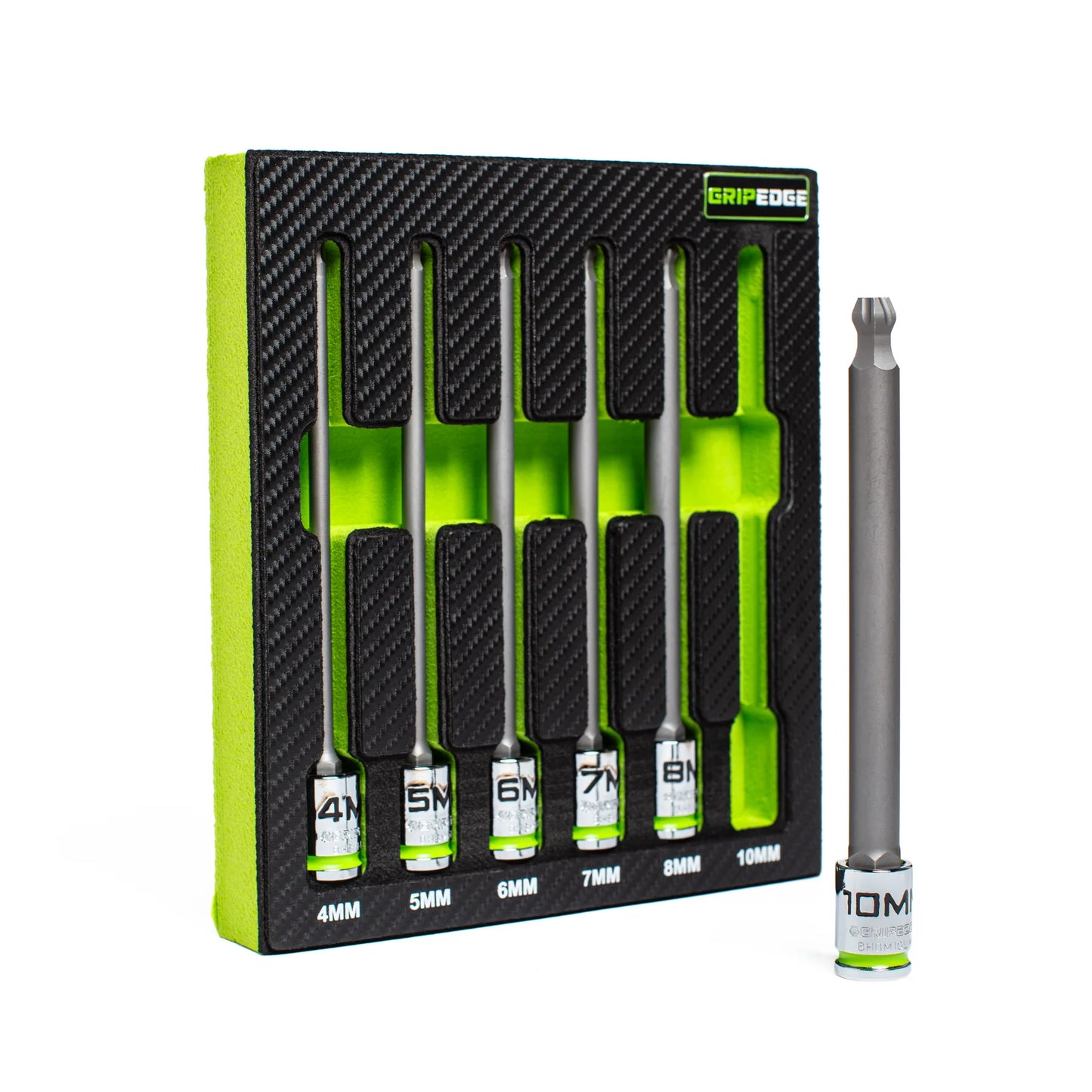 Gripedge 6pc RPT 3/8 Long Ball Hex Driver Kit