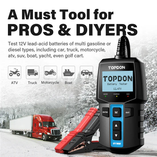 TOPDON BT100W Battery Tester