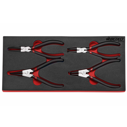 BOXO 4Pc Retaining Ring Plier Set