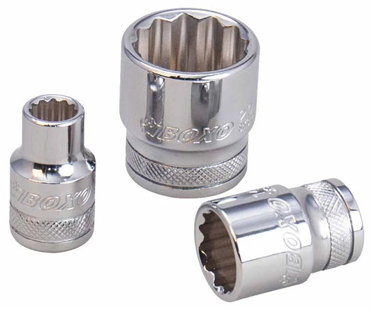 BOXO 13Pc 1/4" 12PT Socket Set