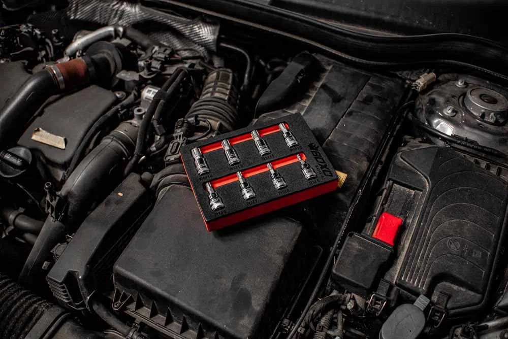 BOXO 8Pc 3/8" Ribe Bit Socket Set