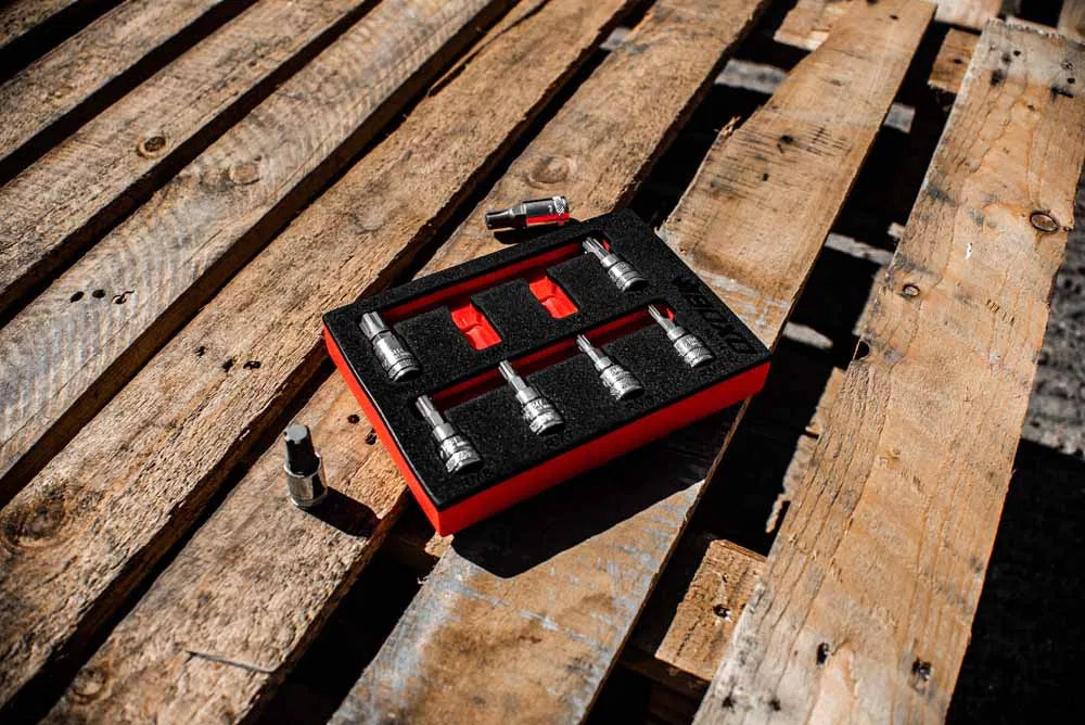 BOXO 8Pc 3/8" Ribe Bit Socket Set