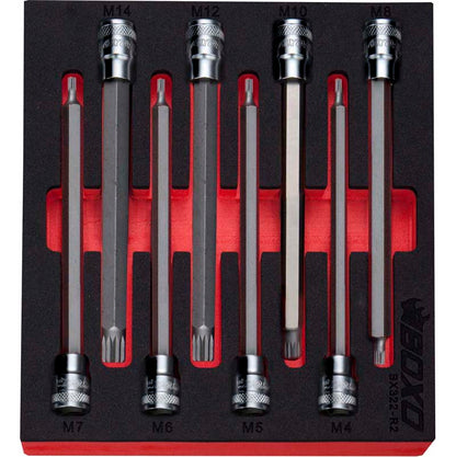 8 Pce 3/8" Long Spline Socket Set-Boxo-Equipment