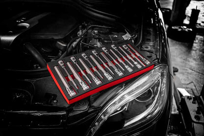 BOXO 15Pc 1/2" Long Hex Bit Socket Set