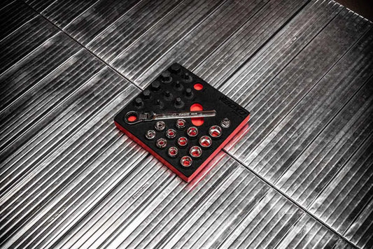 BOXO 26Pc 3/8" Low Profile Go-Thru Socket Set