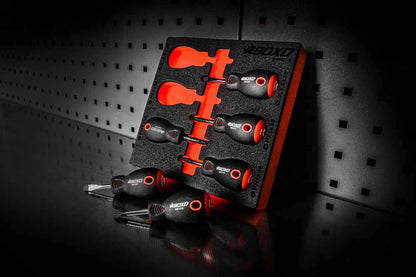 BOXO 6Pc Stubby Screwdriver Set