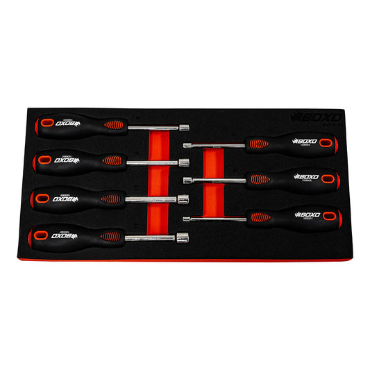 BOXO 7Pc Metric Nut Driver Handle Set