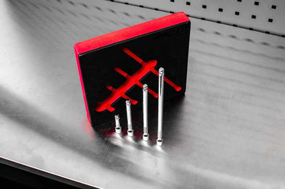 BOXO 4pc 1/4" Wobble Extension Set