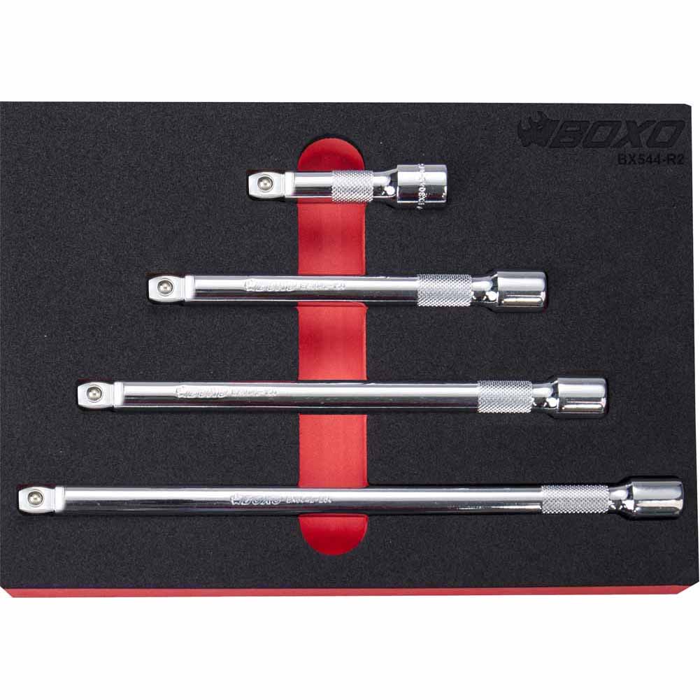 BOXO 4Pc 3/8" Wobble Extension Set