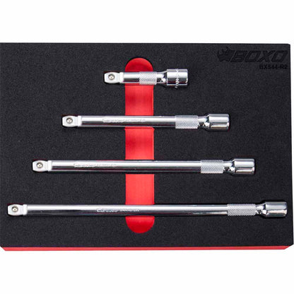 BOXO 4pc 3/8" Wobble Extension Set
