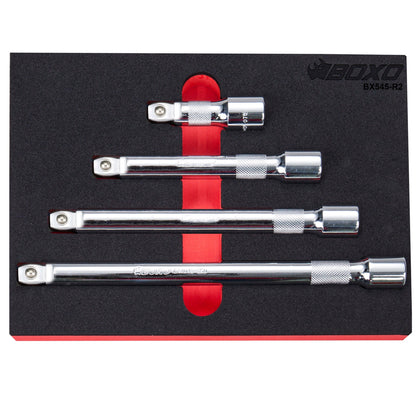 BOXO 4pc 1/2" Wobble Extension Set