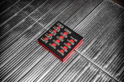 BOXO 15Pc 3/8" 6PT Semi Deep Socket Set